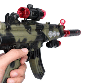 lighting & sounding with laser Army style gun